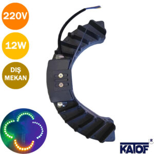 220Volt 12W Çember Palmiya Ağaç Aydınlatma Armatürü - Görsel 4