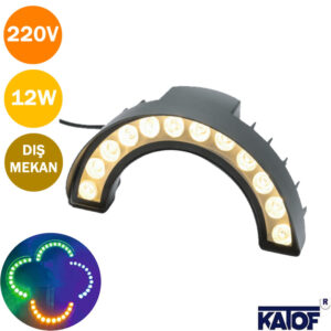 220Volt 12W Çember Palmiya Ağaç Aydınlatma Armatürü - Görsel 3