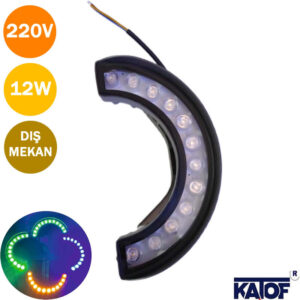 220Volt 12W Çember Palmiya Ağaç Aydınlatma Armatürü