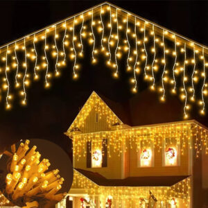 220V 2*1 Mt. Saçak 144Ledli Sabit IP65 Yılbaşı Süsleme Ledi - Görsel 3