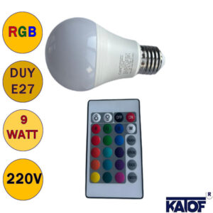 220V E27 Duylu Kumandalı RGB-Gün Işığı Led Ampul - Görsel 3