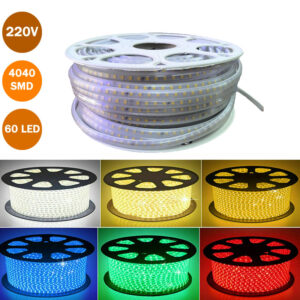 220V 4040smd 60Ledli IP65 Su Geçirmez Hortum Led