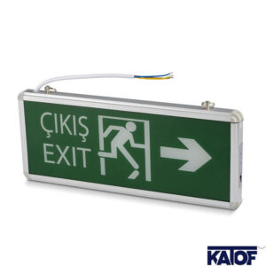 3Watt Sağ-Sol Çift Yönlü Şarjlı Exit Acil Çıkış Led Armatürü