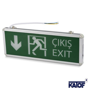 3Watt Şarjlı Çift Yönlü Çıkış - Exit Ledli Armatür Yön Levhası