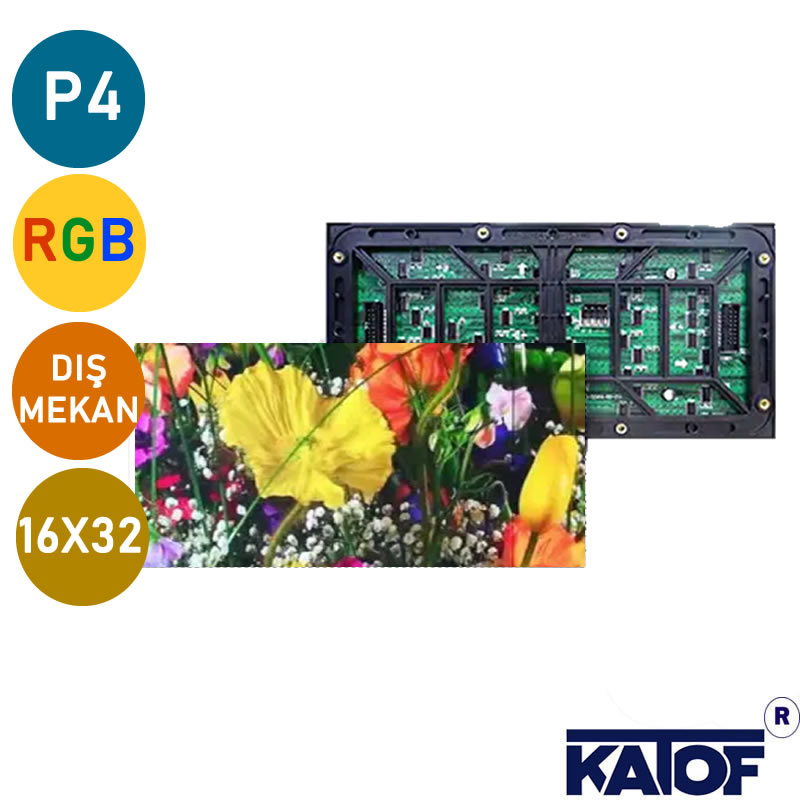 Led Paneli Rekame P4 RGB Dış Mekan Smd Led Ekran Paneli 16x32cm – Karaköy Led Shop