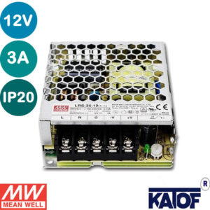 MeanWell 12V 3A IP20 36W Güç Kaynağı LRS-35-12