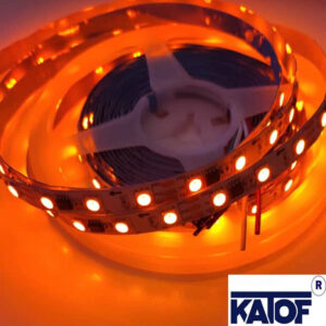 12V Sarı (Amber)  60Ledli WS2811 IP20 Pixel Şerit Led 5050smd - Görsel 2