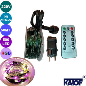 220V RGB Animasyonlu Dış Mekan Dekoratif Aydınlatma 50mt.