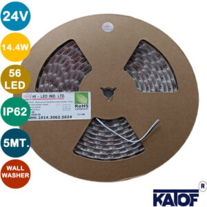 24Volt 14.4W 56Ledli IP62 Gün Işığı Wallwasher Şerit Led - Görsel 3