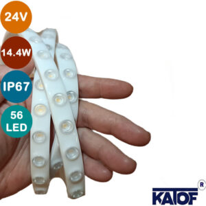 24Volt 14.4W 56Ledli IP67 Gün Işığı Wallwasher Şerit Led - Görsel 3