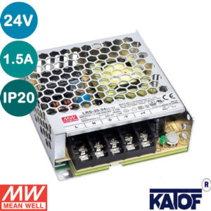 MeanWell 24V 1.5A IP20 36W Güç Kaynağı LRS-35-24