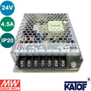 MeanWell 24V 4.5A IP20 108W Güç Kaynağı LRS-100-24