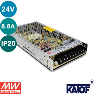 MeanWell 24V 8.8A IP20 211W Güç Kaynağı LRS-200-24