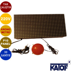P10 Led Panel 30 Saniyelik Kronometre Bas Çalıştır Butonlu - Görsel 4