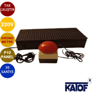 P10 Led Panel 30 Saniyelik Kronometre Bas Çalıştır Butonlu - Görsel 2