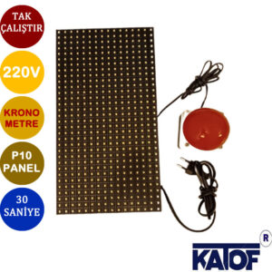 P10 Led Panel 30 Saniyelik Kronometre Bas Çalıştır Butonlu - Görsel 5