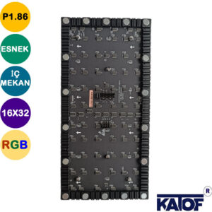 P1.86 Esnek RGB İç Mekan HD Led Ekran Paneli 16x32cm - Görsel 5
