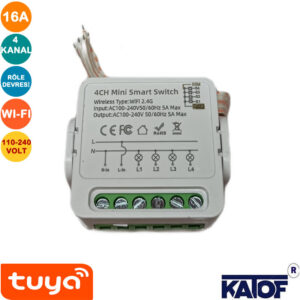 16A 4 Kanal Smart Tuya Destekli Wi-fi' li Röle Devresi 110-240V