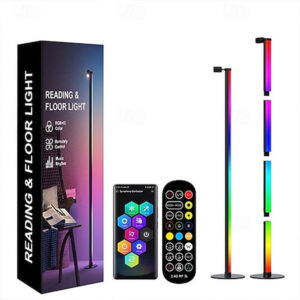Spot Lambalı Kumandalı Bluetooth'lu RGB + Gün Işığı Lambader - Görsel 4