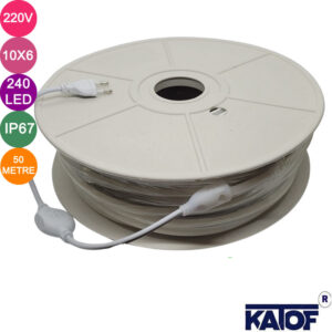 220Volt IP67 240 Ledli Cob Neon Şerit Led (50 mt.)