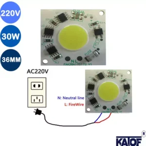 220Volt 30Watt 36mmX36mm Cob Led - Görsel 3