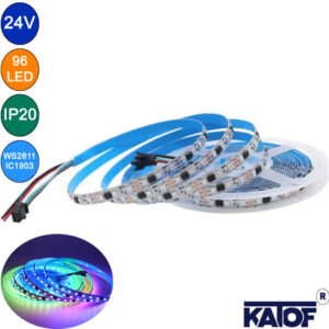 24V 96Ledli IP20 3535smd ARGB Pixel Şerit Led