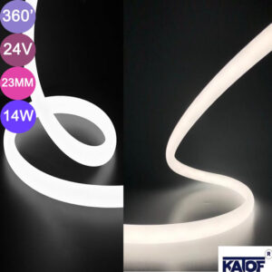 24Volt Beyaz 23mm 14W 360 Derece Neon Led - Görsel 8
