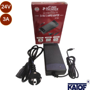24Volt 3Amper 72W Plastik Masa Tipi Adaptör