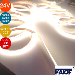 24Volt 576Ledli 3 Renk CCT RF Kumandalı Adaptörlü Led Seti - Görsel 4