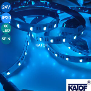 24V RGBW Şerit Led 5050smd 60ledli IP20 12mm - Görsel 7