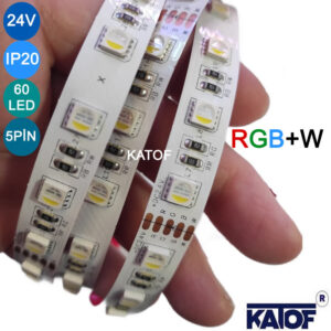 24V RGBW Şerit Led 5050smd 60ledli IP20 12mm
