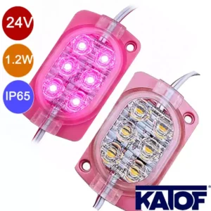 24Volt 1,2Watt Sabit Modül Led Pembe