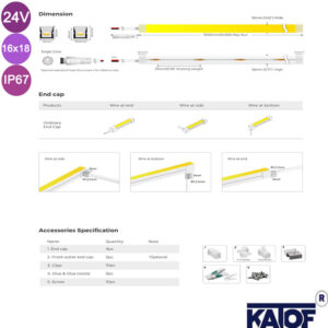 24V 16X18MM Flat Neon Led Gün Işığı IP67 - Görsel 6