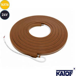 24V 16x16mm 4000K Kahverengi Zemin Neon Flex IP67 5Metre