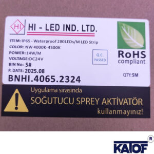 24Volt 4000K 23mm 14W 360 Derece Neon Led - Görsel 4