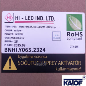 24Volt Amber 23mm 14W 360 Derece Neon Led - Görsel 6
