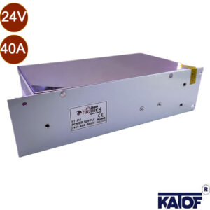 24Volt 40Amper 960W IP20 Kalın Kasa Metal Adaptör