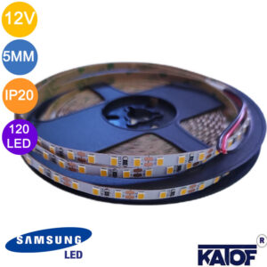 Samsung 12V 5mm 2835smd Gün Işığı IP20 120ledli Şerit - Görsel 3