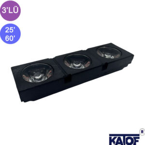 3'lü Grup Lens 3030smd - 3535smd Wallwasher Pcb Uyumlu