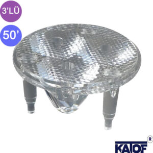 3'lü 50Derece 50mm Grup Lens Şeffaf