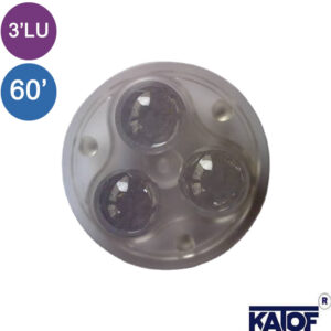 3'lü 60Derece 50mm Bombeli Şeffaf Grup Lens