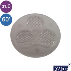 3'lü 60Derece 50mm Şeffaf Tırtıklı Grup Lens