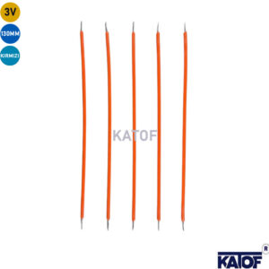 3V 130mm Kırmızı Esnek Filament LED – Retro Dekoratif Aydınlatma