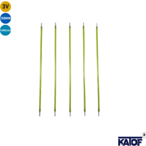 3V 130mm Turkuaz Esnek Filament LED – Retro Dekoratif Aydınlatma