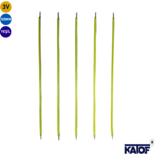 3V 130mm Yeşil Esnek Filament LED – Retro Dekoratif Aydınlatma