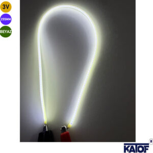 3V 255mm Beyaz Esnek Filament LED – Retro Dekoratif Aydınlatma - Görsel 3