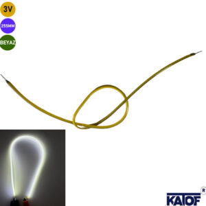 3V 255mm Beyaz Esnek Filament LED – Retro Dekoratif Aydınlatma