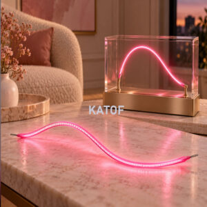 3V 255mm Pembe Esnek Filament LED – Retro Dekoratif Aydınlatma - Görsel 4