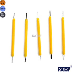 3V 38 mm Gün Işığı Cob Filament LED – Sert Çubuk