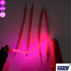 3V 60 mm Pembe Esnek Filament LED – Retro Dekoratif Aydınlatma - Görsel 3